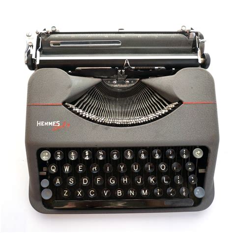 hermes typewriter for sale|Hermes featherweight typewriter.